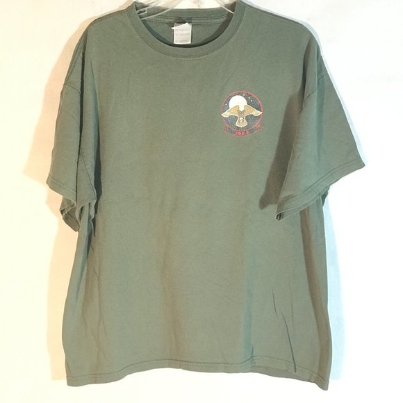 USA Afghanistan War 2009 Night-owls Military Green Short Sleeve Tee T Shirt - Picture 2 of 8